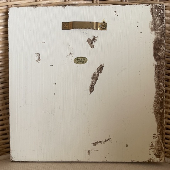 Hand Painted Plaster Wall Hanging Sun Plaque - Picture 3 of 7